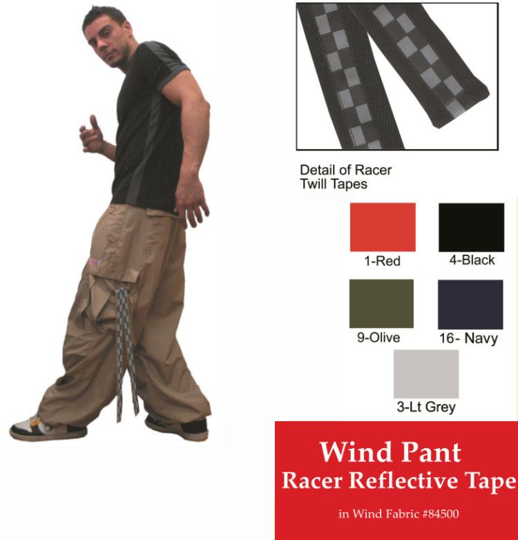 grey reflective tape cargo trousers